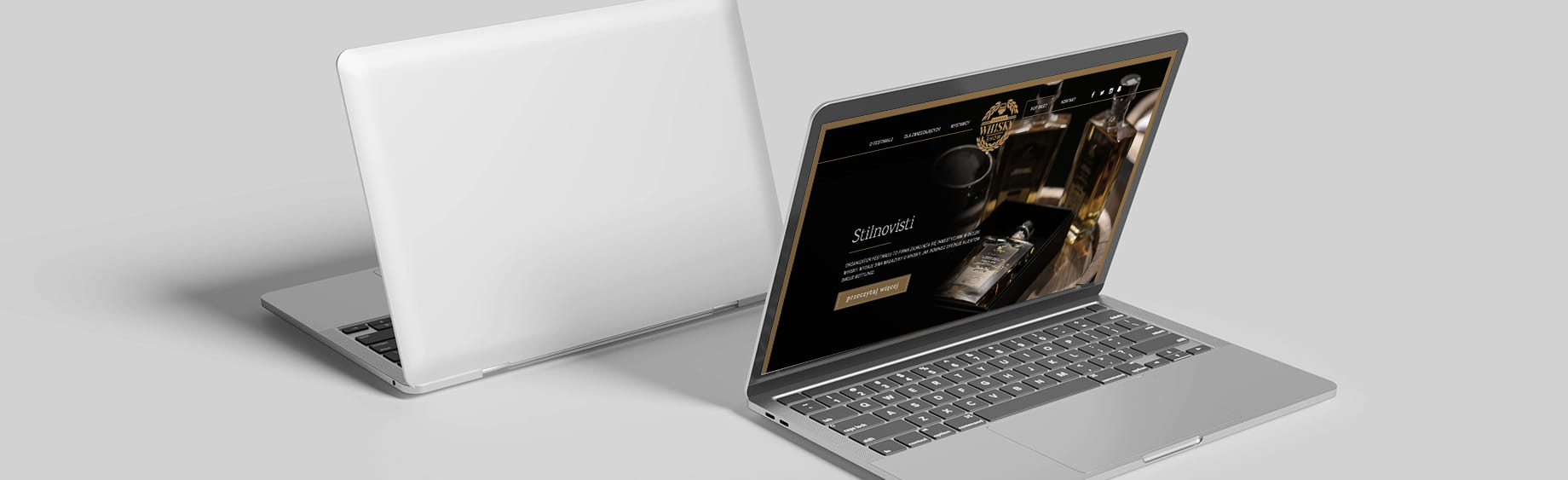 Nowoczesna strona internetowa na ekranie laptopa – sztuka reklamy