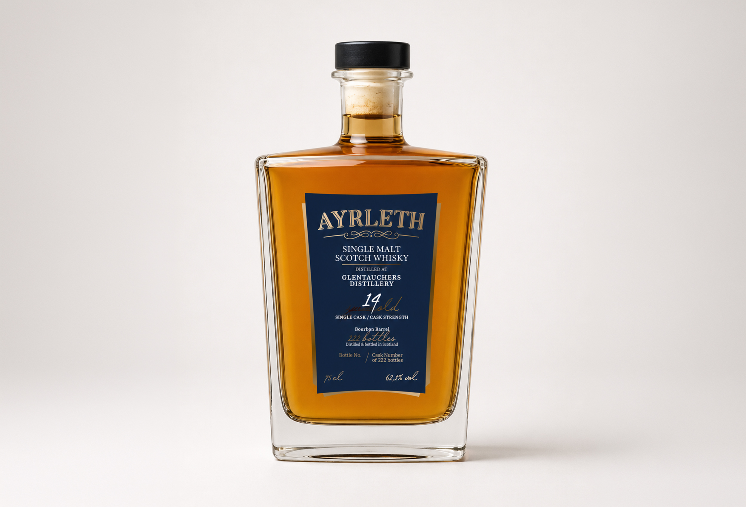 Sztuka reklamy w fotografii produktowej eleganckiej butelki whisky