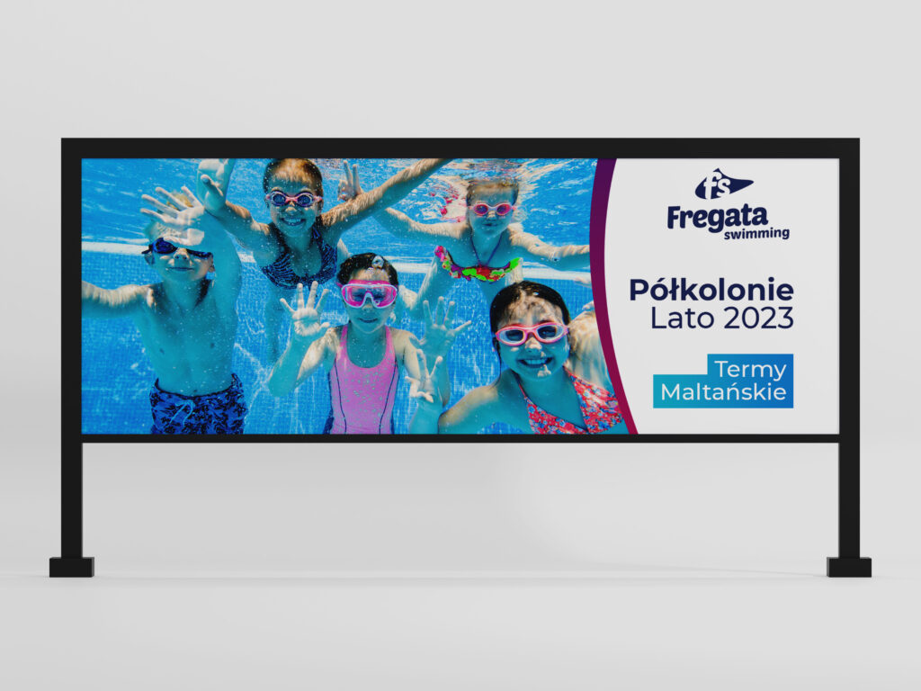 Nowoczesna sztuka reklamy: billboard promujący półkolonie dla dzieci